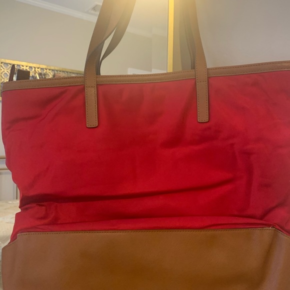 Michael Kors Red Nylon Tote - Picture 4 of 6